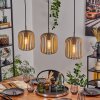 Bystrup hanging light, pendant light beige, sand-coloured, 3-light sources