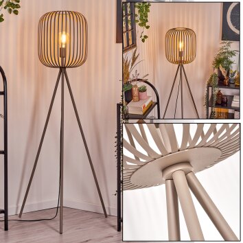 Bystrup floor lamp beige, sand-coloured, 1-light source