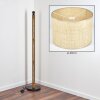 Sabadim floor lamp brown, Ecru, black, 1-light source