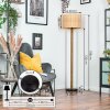 Cavaca floor lamp brown, Ecru, black, 1-light source