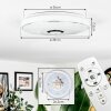 Cham ceiling light LED white, 1-light source, Remote control, Colour changer