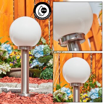 Enara outdoor path light matt nickel, 1-light source