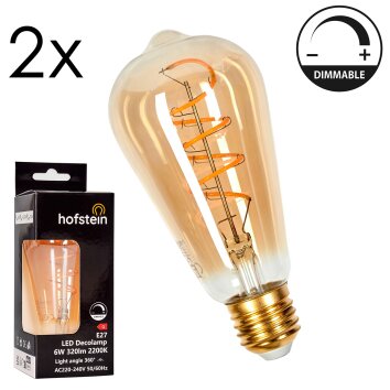 E27 LED 6 Watt warm-white dimmable 320 Lumen