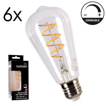 E27 LED 6 Watt warm-white dimmable 350 Lumen