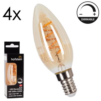 E14 LED 4 Watt warm-white dimmable 220 Lumen