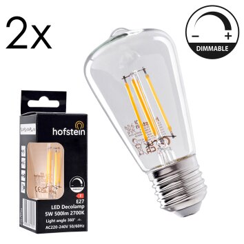 E27 LED 5 Watt warm-white dimmable 500 Lumen