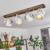 HERFORD Ceiling Light Dark wood, 4-light sources