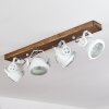 HERFORD Ceiling Light Dark wood, 4-light sources