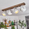 HERFORD Ceiling Light Dark wood, 4-light sources