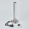 FLAUT Table lamp LED matt nickel, 1-light source, Remote control, Colour changer