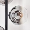 Ripoll floor lamp chrome, clear, Smoke-coloured, 3-light sources