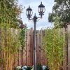 Lentua lamp post, path light black, 2-light sources