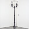 Lentua lamp post, path light black, 2-light sources