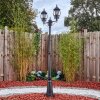 Lentua lamp post, path light black, 2-light sources