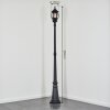 Lentua lamp post, path light black, 1-light source