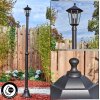 Loria lamp post, path light black, 1-light source