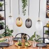 Nyberget hanging light, globe light, pendant light brass, 4-light sources