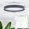 Sofo ceiling light, Panel LED white, 1-light source