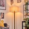 Bassagoda floor lamp brown, Ecru, black, 1-light source