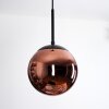 Gastor hanging light, globe light, pendant light coppery, 1-light source