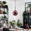 Gastor hanging light, globe light, pendant light coppery, 1-light source