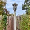 Loria lamp post, path light brown, gold, 1-light source