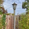 Loria lamp post, path light brown, gold, 1-light source