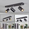 Gesteira ceiling light, ceiling spotlight black, 3-light sources