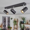 Gesteira ceiling light, ceiling spotlight black, 3-light sources