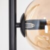 Koyoto floor lamp 31 cm Amber, chrome, Smoke-coloured, 4-light sources