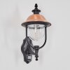 Gascon outdoor wall light, wall light copper, black, 1-light source, Motion sensor