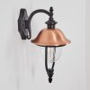 Gascon outdoor wall light, wall light copper, black, 1-light source