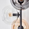 Apedo floor lamp Amber, clear, Smoke-coloured, 4-light sources