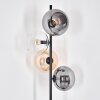 Apedo floor lamp Amber, clear, Smoke-coloured, 4-light sources