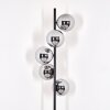 Gastor floor lamp 33 cm chrome, Smoke-coloured, 5-light sources