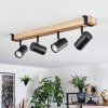 Storuma ceiling light, ceiling spotlight Ecru, black, 4-light sources