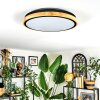 Coentral ceiling light, Panel LED white, 1-light source, Remote control