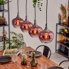 Azurara hanging light, globe light, pendant light black, 4-light sources