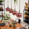 Azurara hanging light, globe light, pendant light black, 4-light sources