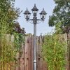 Naofe lamp post, path light black, silver, 3-light sources