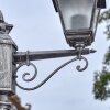 Naofe lamp post, path light black, silver, 3-light sources