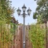 Naofe lamp post, path light black, silver, 3-light sources