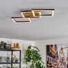 Bealo ceiling light LED Wood like finish, black, 1-light source