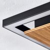 Bealo ceiling light LED Wood like finish, black, 1-light source