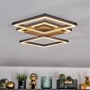 Bealo ceiling light LED Wood like finish, black, 1-light source