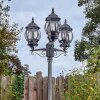 Naofe lamp post, path light black, silver, 3-light sources