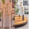 Koyoto floor lamp 30 cm Light wood, black, 4-light sources