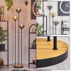 Gastor floor lamp 30 cm Dark wood, black, 3-light sources