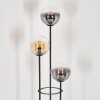 Gastor floor lamp 30 cm Dark wood, black, 3-light sources