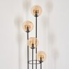 Gastor floor lamp 30 cm Light wood, black, 4-light sources